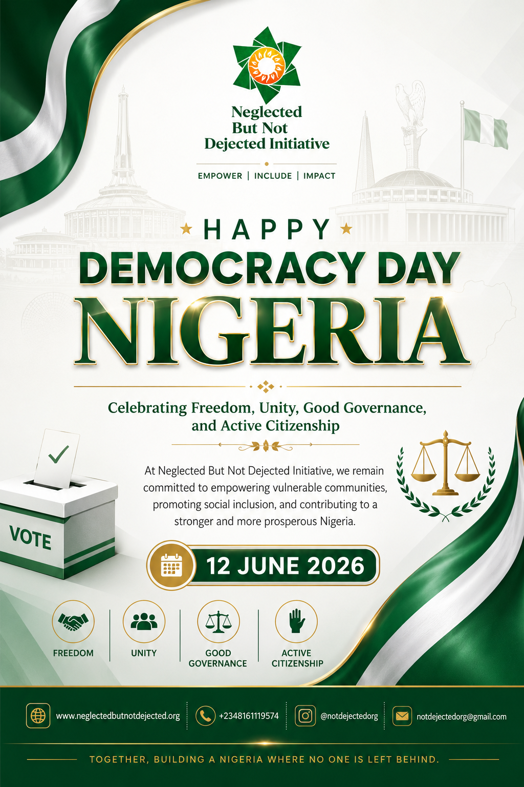 HAPPY DEMOCRACY DAY, NIGERIA