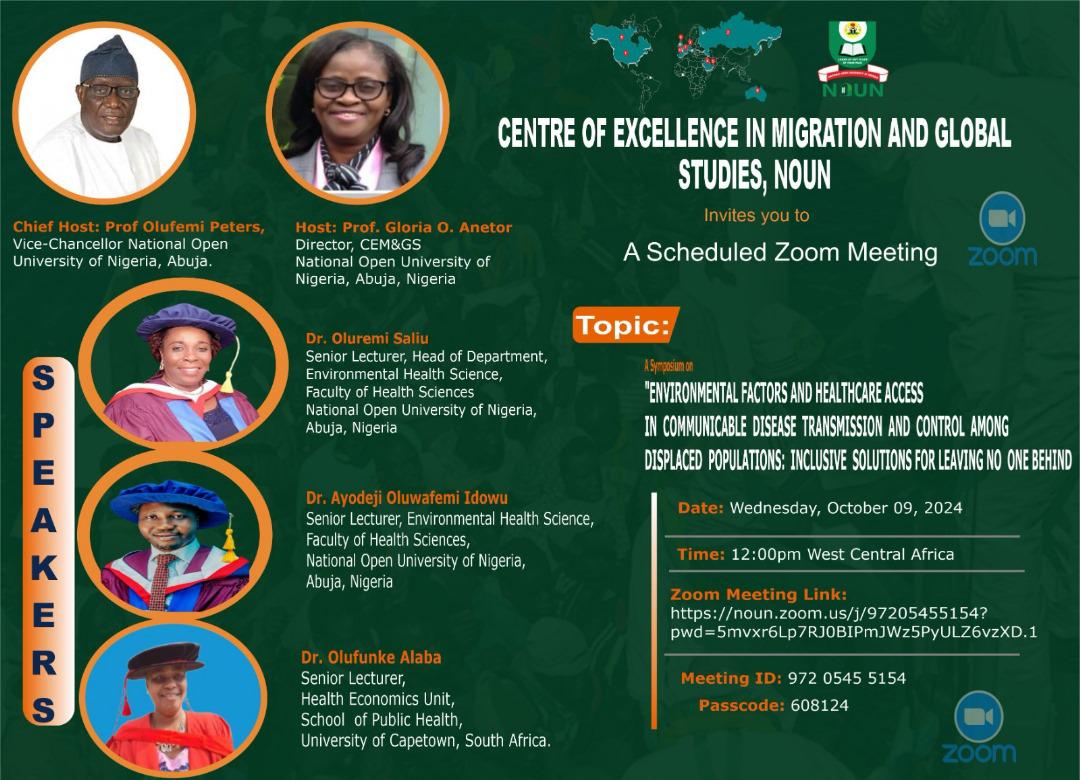 Symposium on Environmental Factors and Healthcare Access in Communicable Disease Control for Displaced Populations: Inclusive Solutions for Leaving No One Behind